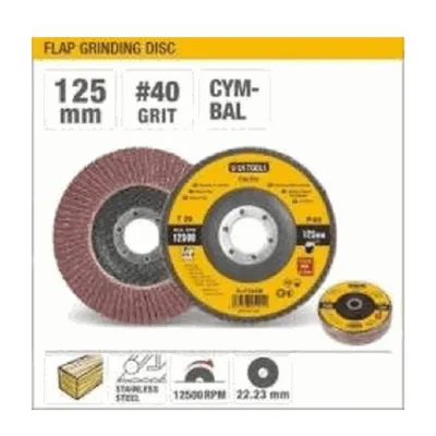 Круг лепестковый 125 мм, P40 UYUSTOOLS DLF540M