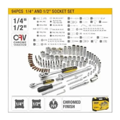 Набор торцевых головок 1/4" + 1/2", 94 предм. UYUSTOOLS DAD94U