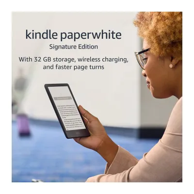 Электронная книга 6.8” Kindle Paperwhite Signature Edition (32GB) / 300 ppi / E-Ink Carta / беспроводная зарядка / автояркость / IPX8 / Wi-Fi