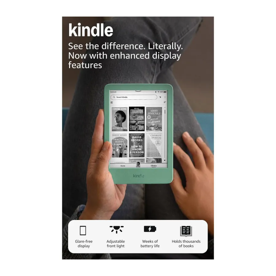 Электронная книга 6” Kindle Gen 11 (16GB) / 300 ppi / E-Ink / подсветка / Wi-Fi / Matcha Green — фото 2