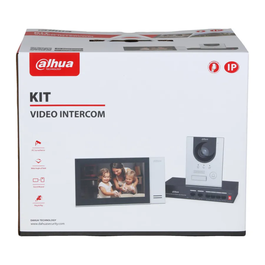 IP Видеодомофон Dahua DHI-KTP01L(F)/DHI-VTO2201F-P-S2/DHI-VTH2421FW-P — фото 3