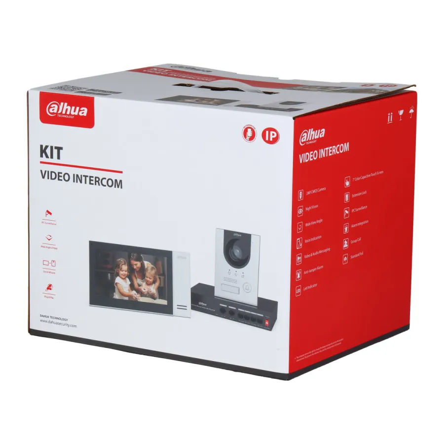 IP Видеодомофон Dahua DHI-KTP01L(F)/DHI-VTO2201F-P-S2/DHI-VTH2421FW-P — фото 4