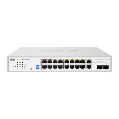 Коммутатор PoE Wi-Tek WI-PCES218GF 16PoE+2SFP 100Mbps