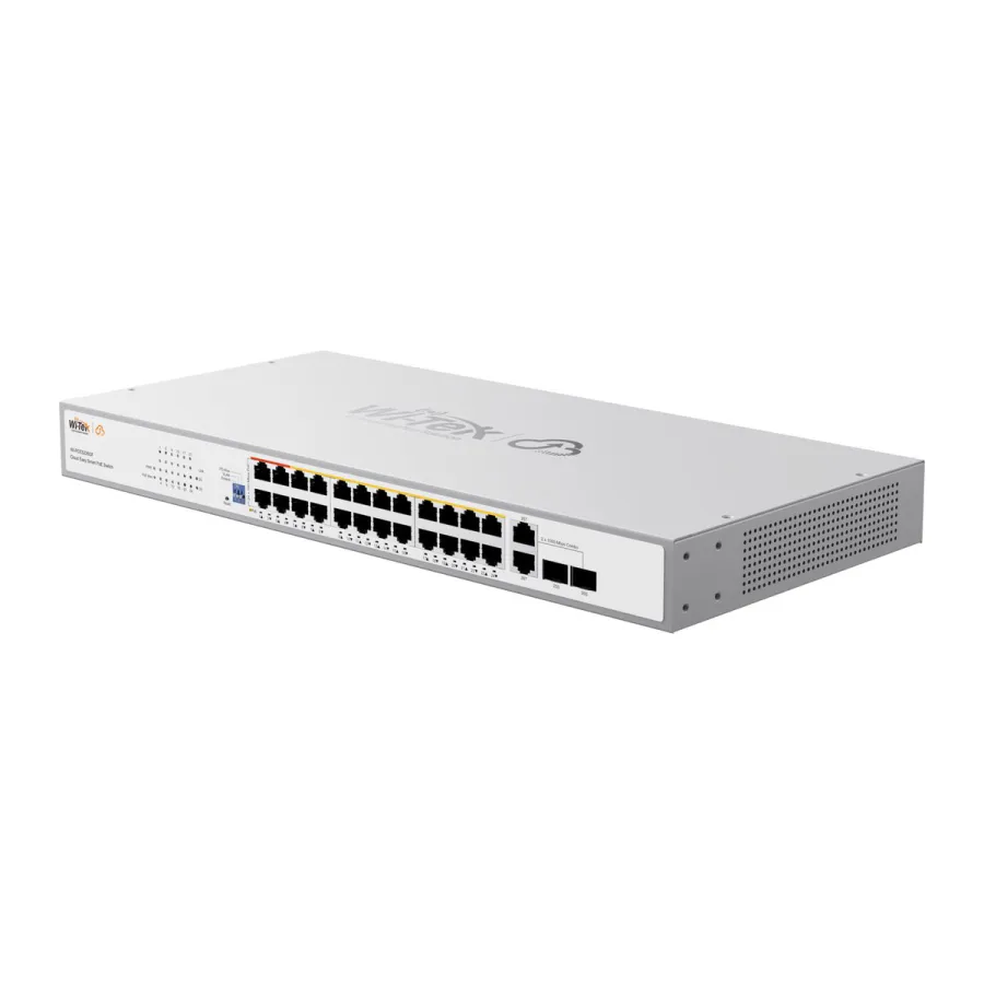 Коммутатор PoE Wi-Tek WI-PCES226GF 24PoE+2SFP 100Mbps — фото 3