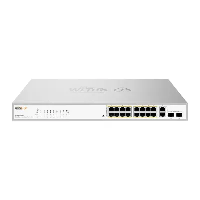 Коммутатор PoE Wi-Tek WI-PCES320GFH 16GE+2GE+2SFP 1Gbps