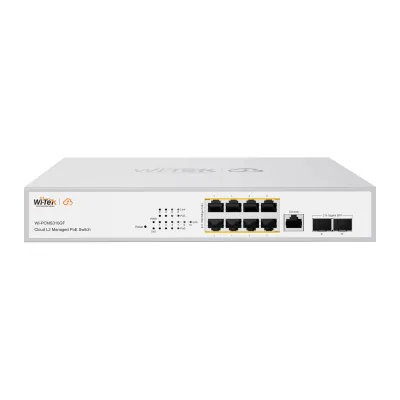 Коммутатор управляемый L2+ Wi-Tek WI-PCMS310GF V2 8PoE+2SFP