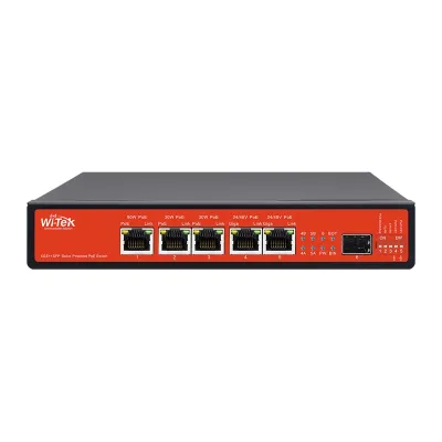 PoE-коммутатор солнечного питания Wi-Tek WI-PS306GF-UPS-15A V2