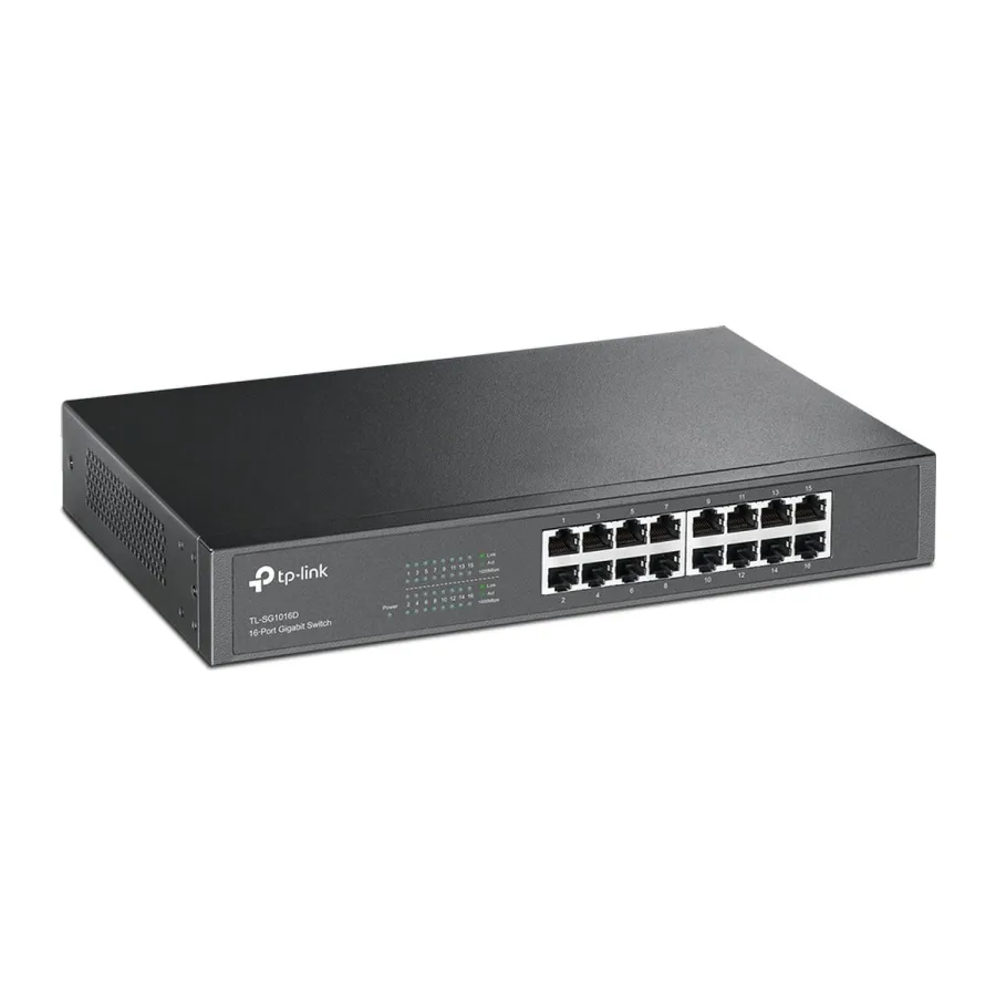 Коммутатор TP-Link TL-SG2016D / 16×Gigabit RJ45 / 10/100/1000 Mbps — фото 2