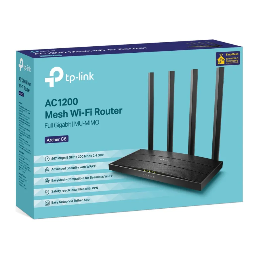 Wi-Fi 5 роутер TP-Link Archer C6 AC1200 — фото 4