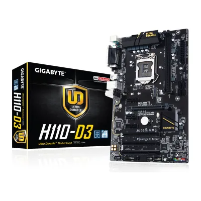 Материнская плата GIGABYTE GA-H110-D3 rev1.0 LGA1151 ATX 2DDR4