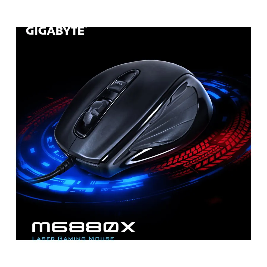 Мышь игровая проводная Gigabyte M6880X Laser Black — фото 4