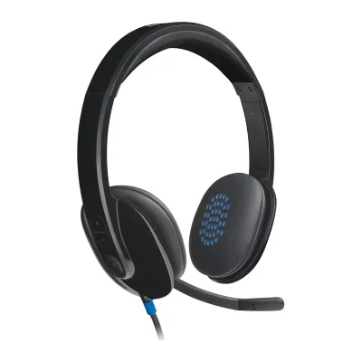 Наушники проводные Logitech H540 / USB / с микрофоном