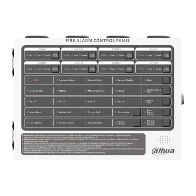Пульт управления пожарной сигнализацией Dahua DHI-HY-C102-8