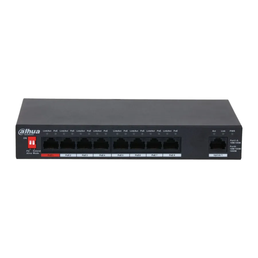 POE коммутатор Dahua DH-PFS3009-8ET1GT-96 — фото 3