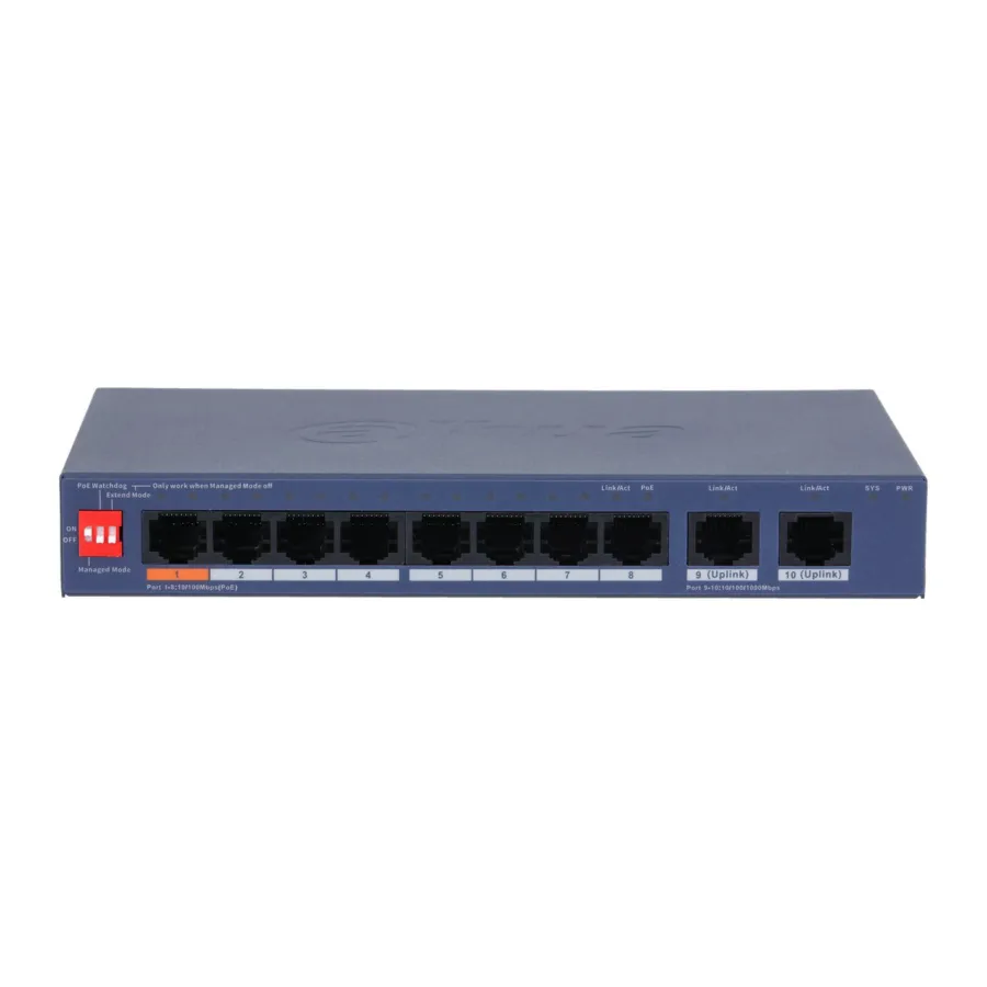 POE коммутатор Dahua DH-CS4010-8ET2GT-60 — фото 2